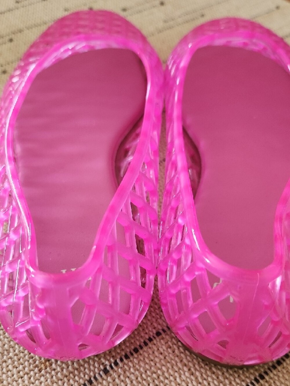 GAP Pink Lattice Jelly Slip-On Flats - Picture 3 of 3